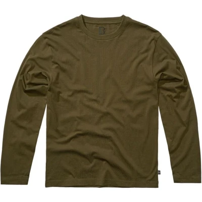Afbeelding van Brandit Longsleeve, Heren, Maat: Large, Olive