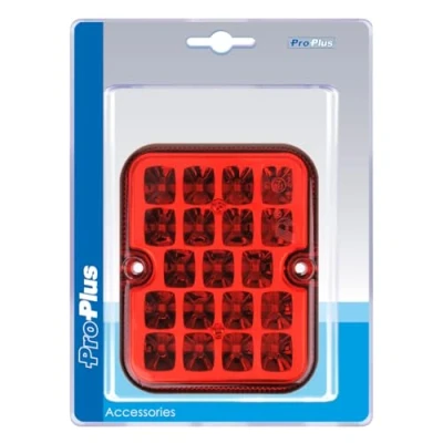 Afbeelding van Pro Plus Mistachterlicht 100 x 81 mm 19 LED Rood blister