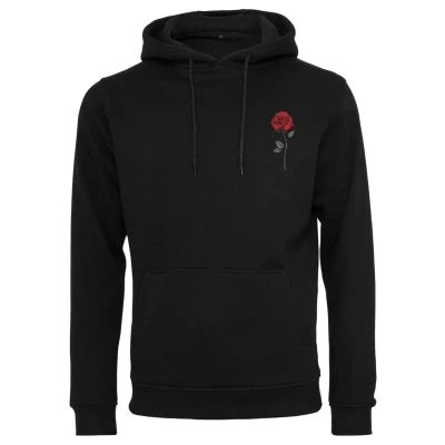 Afbeelding van Mister Tee WILD ROSE Hoodie, Heren, Maat: Small, Black