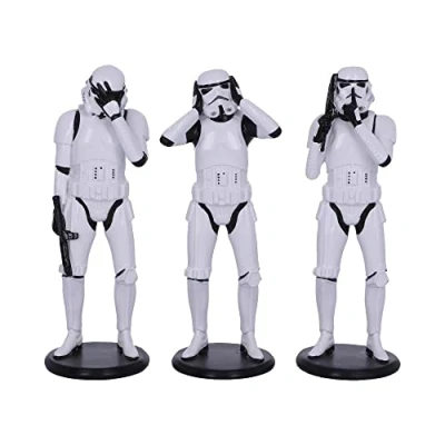 Image de Nemesis Now Original Stormtrooper Figures 3 Pack Three Wise Stormtroopers 14 cm B4889P9 Multicolore