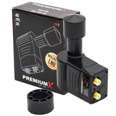Afbeelding van Premium X Rocket Twin LNB PXR T Sat voor 2 deelnemers 3 Multifeed Slim LMB HDTV LNC HD Full 3D 4K UltraHD UHD Sky