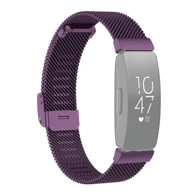 Afbeelding van Fitbit Inspire Milanese bandje met gesp Maat: Large Paars