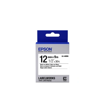 Afbeelding van Epson Standard Tape LK 4WBN Std Blk/Wht 12/9