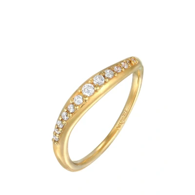 Afbeelding van Elli Classy Chick Ring goldcoloured, Dames, Maat: 54, Gold coloured