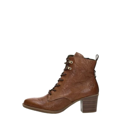 Afbeelding van Rieker Veterschoenen Hak cognac Maat 41