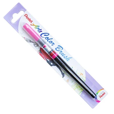 Afbeelding van Pentel Color Brush recargable pincel, roze