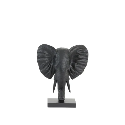 Afbeelding van Light &amp; Living Ornament Elephant Zwart 30x15x35.5cm Modern