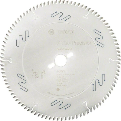 Image de BOSCH 2608642117 lame de scie circulaire Top Precision Best for Wood, 300 x 30 3.2 mm, 96T