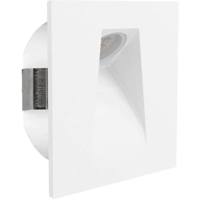 Afbeelding van EGLO Mecinos Led inbouwspot, wandinbouwlamp, wandspot, wit, voor trap, warm 8 cm