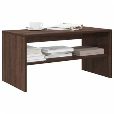 Afbeelding van vidaXL Tv meubel 80x40x40 cm bewerkt hout bruin eikenkleur