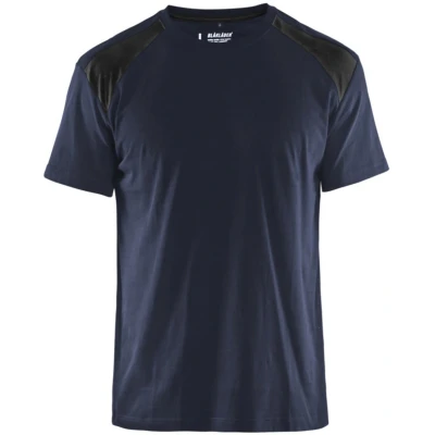 Afbeelding van Werkshirt Blåkläder Bi Colour Donker Marineblauw/Zwart maat 4XL