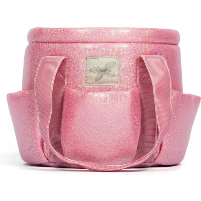 Afbeelding van byAstrup Stokpaard Verzorgingstas Glitter Roze Stokpaardje Speelgoed spullen