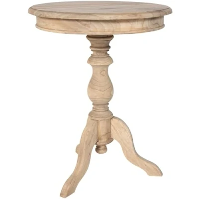 Afbeelding van CLP Wiva Bijzettafel Rond Hout 50x50 cm natura