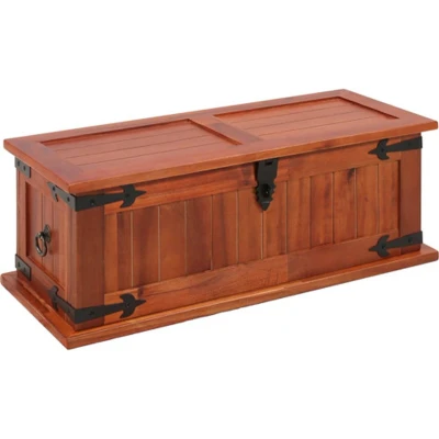 Afbeelding van Opbergkist 60x25x22 cm massief acaciahout