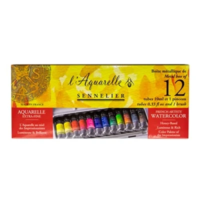 Afbeelding van Sennelier La Petite Aquarelle set 12 tubes a 10ml N131682.00