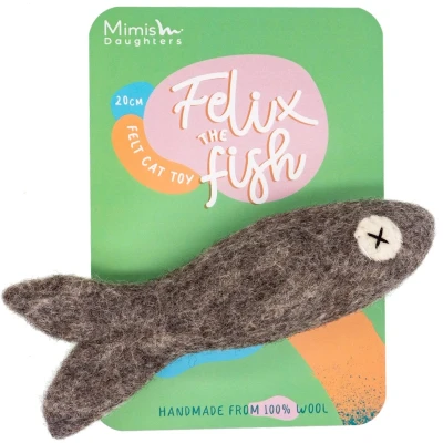 Afbeelding van Mimis Daughters Kattenspeeltje Felix the Fish 20cm