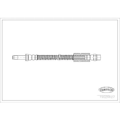 Afbeelding van CORTECO 19026627 Remslang Vooras 330 VOLVO: C70 I Coupe