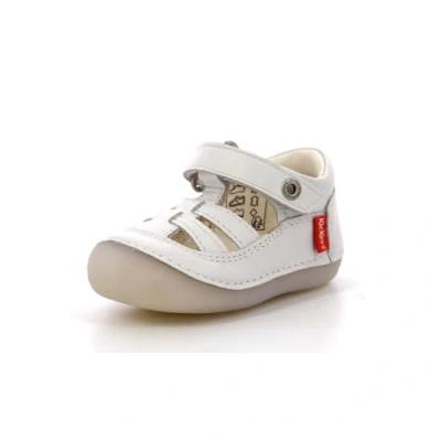 Afbeelding van Kickers Sushy, babyschoenen voor meisjes, Wit.
