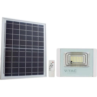 Afbeelding van V TAC VT 100W W Solar schijnwerpers IP65 Wit lichaam 2450 Lumen 4000K