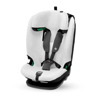 Afbeelding van Maxi Cosi Zomer Autostoelhoes voor Titan Pro/Plus i Size van Biologisch Katoen, Kinderautostoelhoes, Ademend en Vochtabsorberend Materiaal, Machinewasbaar, Duurzaam Natural White