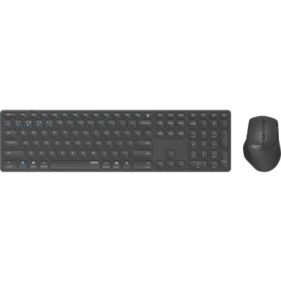 Afbeelding van Rapoo 9800M Draadloos Multim. Blade Combo Full Size Set Donkergrijs Qwerty Us