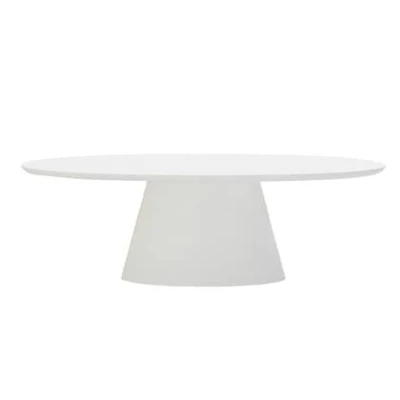 Afbeelding van Eettafel Ovaal 240cm Wit Eco Composiet Acryl Coating Cleo Giga Meubel