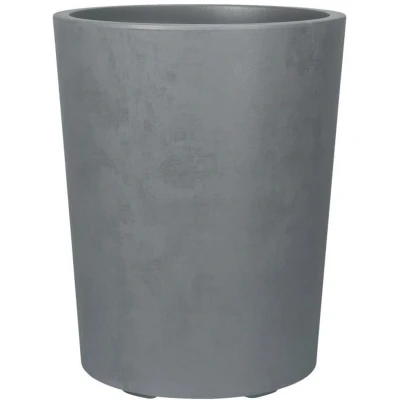 Afbeelding van Bloempot DEROMA Millennium R Asgrijs Met waterreservoir Hoogte 53 cm