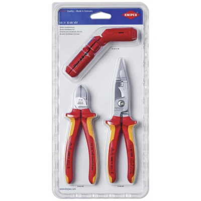 Afbeelding van Knipex 00 31 30 BK V01 Gereedschapsset 3 delig