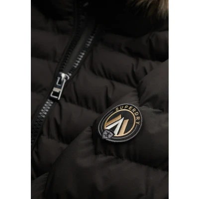 Afbeelding van Superdry FUJI HOOD Padded Winterjas, Dames, Maat: 40, Black