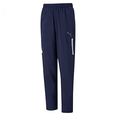 Afbeelding van puma Teamliga Sideline Kinder Trainingsbroek voor kinderen, Maat: 176, Peacoat black pumawhite