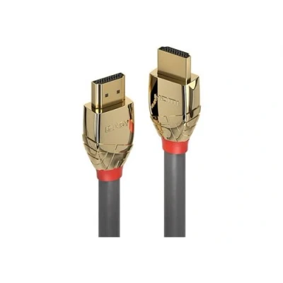 Image de Lindy Gold Line Câble HDMI avec Ethernet mâle pour 20 m triple blindage gris support 4K