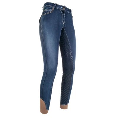 Image de HKM Culottes Pasadena Sili. Full Seat Jeans Bleu 48