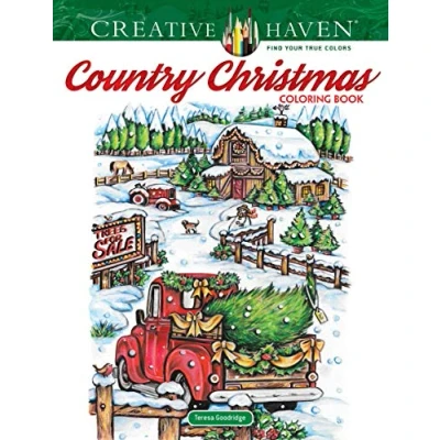 Afbeelding van Creative Haven Country Christmas Coloring Book