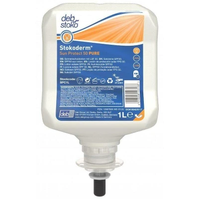 Image de DEB STOKO Stokoderm Sun Protect 50 PURE lotion UV protégeant la peau (cartouche de 1l) SPC1L