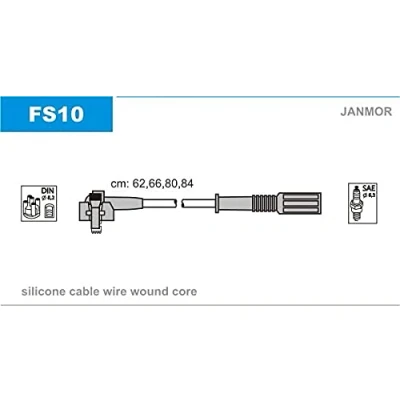 Afbeelding van JANMOR FS10 Bougiekabelset FORD: KA Hatchback, FIESTA 3, Escort 6