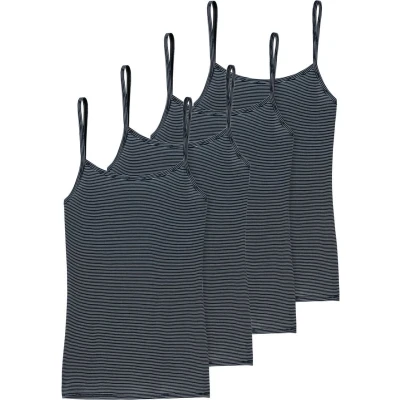Afbeelding van Schiesser 4ER PACK Essentials Hemd, Dames, Maat: 48, Nachtblau