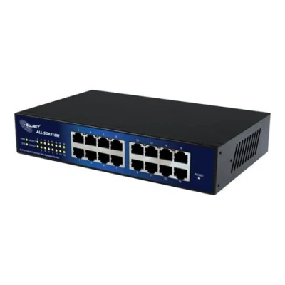 Image de ALLNET ALL SG8316M Commutateur Géré 16 x 10/100/1000 de bureau, Montable sur rack