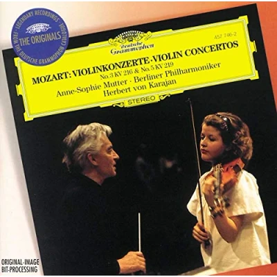 Afbeelding van Anne Sophie Mutter, Berliner Philharmoniker, Herbert von Karajan Mozart: Violin Concerto Nos.3 K.216 &amp; 5 K.219 (CD)