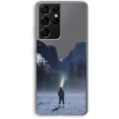 Afbeelding van hoesje geschikt voor Samsung Galaxy S21 Ultra Wanderlust Soft Cover Telefoonhoesje Bescherming aan alle Kanten en Schermrand