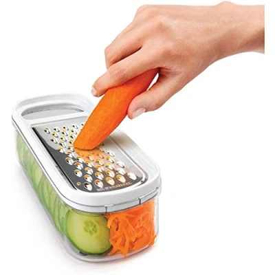 Afbeelding van Rasp met container Metaltex Rap Box 3 in 1 ABS Acryl (21 cm)