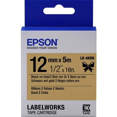 Afbeelding van Printer Labels Epson C53S654001 Golden Black