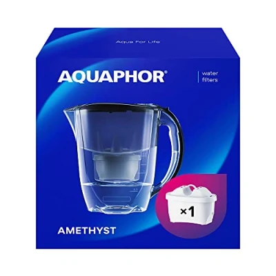 Afbeelding van Aquaphor waterfilterkan Amethyst Zwart