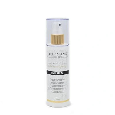 Afbeelding van LUTTMANN® Hair Spray Natural &amp; Synthetik Haarspray 200 ml Perfecte grip en natuurlijke glans voor haarsystemen, haarstukjes, synthetische pruiken van echt haar