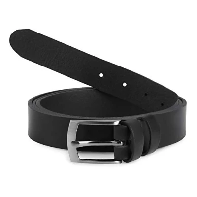 Afbeelding van Ladeheid Herenriem Riem Broekriem Verstelbaar Leer LA EL XXL Zwart 4 (4 cm) 140 cm