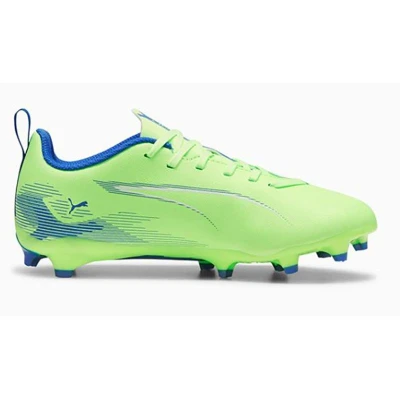 Afbeelding van Puma Ultra 5 PLAY FG/AG JR Unisex Voetbalschoenen met Kunststof noppen voor kinderen, Maat: 33, Fizzy apple/white/bluemazing