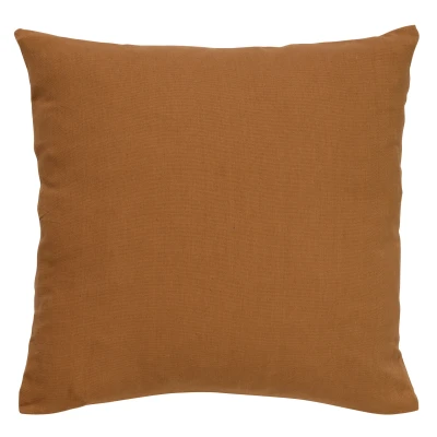 Afbeelding van Dutch Decor JAMES Kussenhoes 45x45 cm duurzaam katoen effen kleur Tobacco Brown bruin