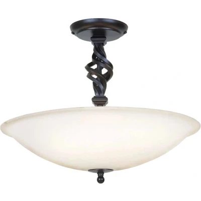Afbeelding van Elstead Lighting LED Plafondlamp Pembroke 3X E14 Max 60W Dimbaar Black