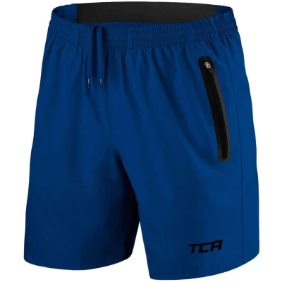 Afbeelding van Elite Tech Lichtgewicht Short met Ritszakken voor Heren Mazarine Blue (Blauw)