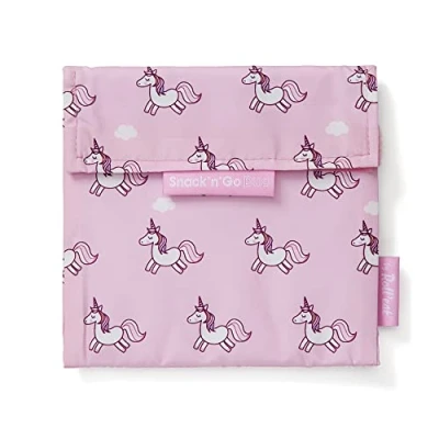 Afbeelding van Roll&#039;eat ® Snack&#039;n&#039;Go Duo Animals Herbruikbare sandwichhouder, milieuvriendelijke tas, BPA vrij, eenhoorn sandwichhouder