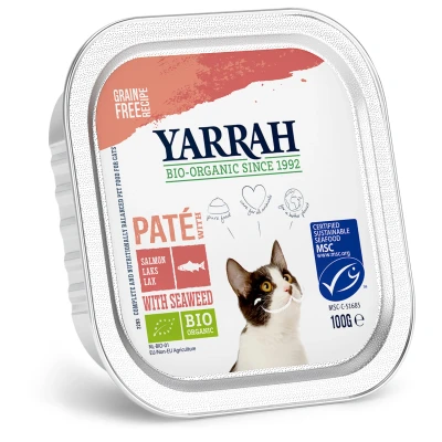 Afbeelding van Yarrah Bio Kat Alu Pate Zalm Kattenvoer 100 g
